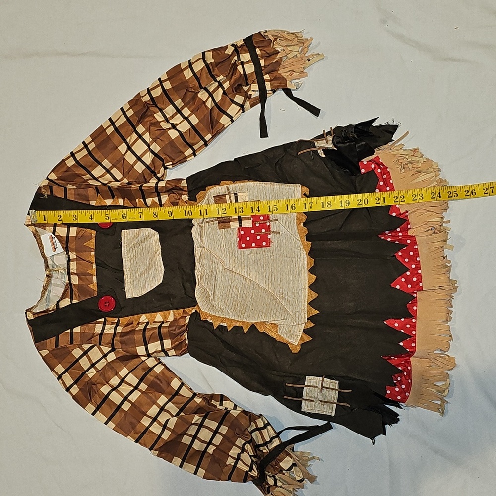 Spooktacular Creations Halloween Sunflower Scarecrow Costume Girls Size Small - Picture 14 of 16